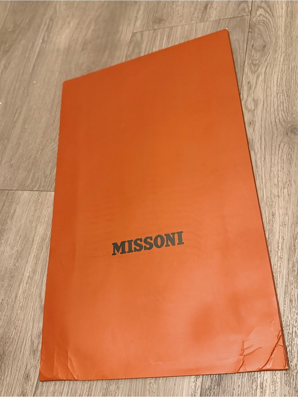 MISSONI Dark Orange Shopping Gift Bag 17.25x10.5 inches